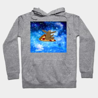 Pizza Sloth Night Sky Hoodie